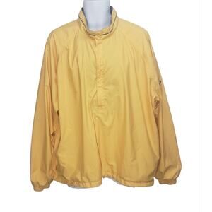 Vintage 90s Sunice Yellow Pullover Windbreaker Men’s XL Mesh Lined Jacket